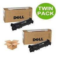 twinpack dell 593 bblr 2rmpm black original standard capacity toner ca ...