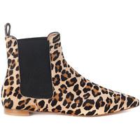 twin set beatles ankleboots in spotted cow hair womens low ankle boots ...