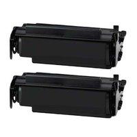 twin pack lexmark 12a4715 remanufactured black high capacity toner car ...