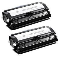 twin pack dell 593 10840 black original laser toner cartridge