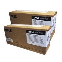 twin pack dell 593 11054 black original high capacity laser toner cart ...