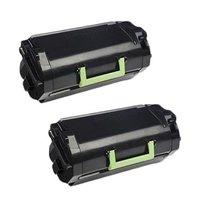 TWIN PACK : Lexmark 620XA Black Remanufactured Extra High Capacity Toner Cartridge