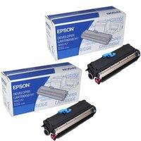 TWINPACK: Epson S050167 Black Original Standard Capacity Laser Toner Cartridge