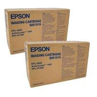 twinpack epson s051016 black original laser toner cartridges