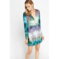 Twist Plunge Mini Dress