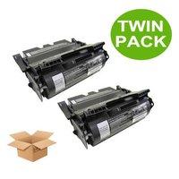 twinpack lexmark 0064016se remanufactured standard capacity black retu ...