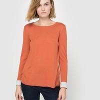 Two-Tone Jumper in Wool Blend