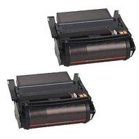 TWIN PACK: Lexmark 12A7362 Black Remanufactured Toner Cartridges