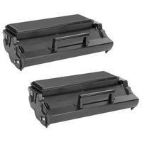 twin pack lexmark 12a7300 black remanufactured toner cartridges