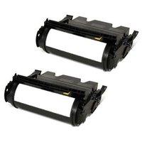 TWINPACK: Lexmark 12A7460 Black Remanufactured Standard Capacity Toner Cartridge