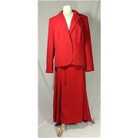 two piece red skirtsuit bhs size 18 red skirt suit