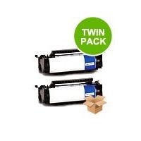 TWIN PACK: Lexmark 4K00199 Remanufactured Black Toner Cartridge