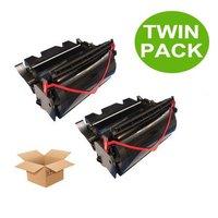 TWINPACK: Lexmark 0064036SE Remanufactured Black Toner Cartridge