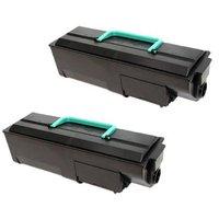 TWINPACK:Lexmark 12L0250 Remanufactured Black Toner Cartridge