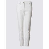 twiggy cutwork detail slim leg jeans