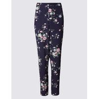 Twiggy Floral Print Tapered Leg Trousers