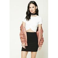 Twist-Front Crop Top