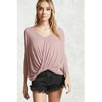 Twist-Front Ribbed Top