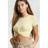 Twist-Front Crop Top