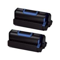 twin pack oki 45488802 black remanufactured standard capacity toner ca ...