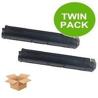 TWINPACK: Oki 40433203 Remanufactured Black Toner Cartridge