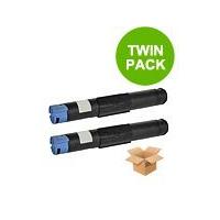 TWIN PACK :Oki 43640302 Remanufactured Black Toner Cartridge