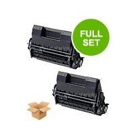 TwinPack: Oki 09004078 Black Remanufactred Toner Cartridge