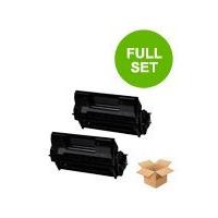 TwinPack: Oki 09004079 Black Remanufactured Toner Cartridge