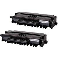 twin pack oki 01240001 black remanufactured high capacity toner cartri ...