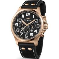 TW Steel Watch Pilot Rose Gold PVD Chronograph 48mm