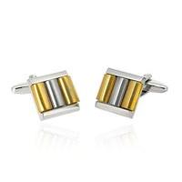 Two Tone Contemporary Men\'s Cufflinks