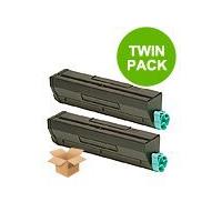 twin pack oki 01103402 remanufactured standard capacity black toner ca ...