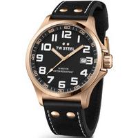 TW Steel Watch Pilot Rose Gold PVD 48mm