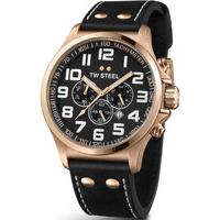 tw steel watch pilot rose gold pvd chronograph 45mm