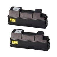 twin pack olivetti b0740 black remanufactured toner cartridges