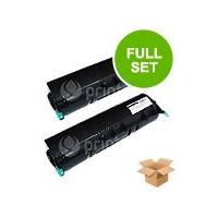 twinpack panasonic kx fa85x black remanufactured toner cartridge