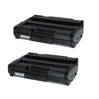 TWIN PACK : Ricoh 406956 Remanufactured Black Toner Cartridge