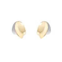 Two Tone Clip Earrings