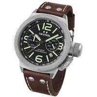 TW Steel Mens Canteen Brown Strap Watch TWCS23