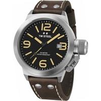 TW Steel Mens Canteen Brown Strap Watch TWCS32