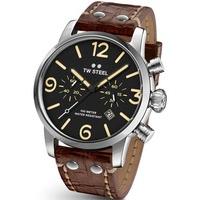 TW Steel Mens Brown Maverick Strap Watch TWMS4