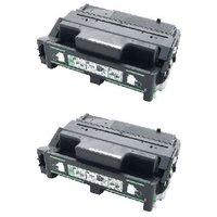 twin pack ricoh 402810 remanufactured black toner cartridge