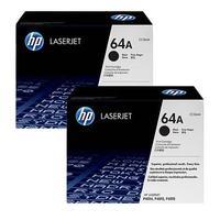 twinpack hp laserjet cc364a black original toner cartridge with smart  ...