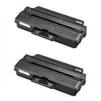 twin pack samsung mlt d103l black remanufactured toner cartridge