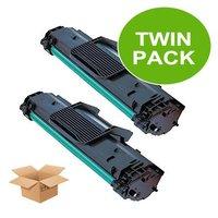 TWINPACK: Samsung ML-2010D3 Remanufactured Black Toner Cartridge