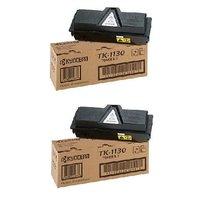 twinpack kyocera tk 1130 black original toner cartridge