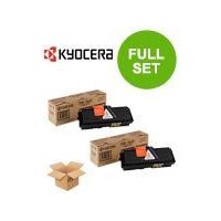 Twin Pack : Kyocera TK-160 Original Black Laser Toner Cartridge