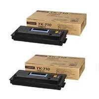 TWIN PACK : Kyocera TK-710 (Original) Black High Capacity Toner cartridge