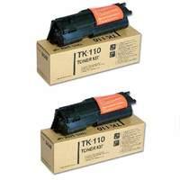 twinpack kyocera tk 110 original black high capacity toner kit