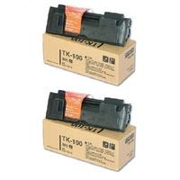 TWIN PACK : Kyocera TK-100 (Original) Black Toner Cartridge